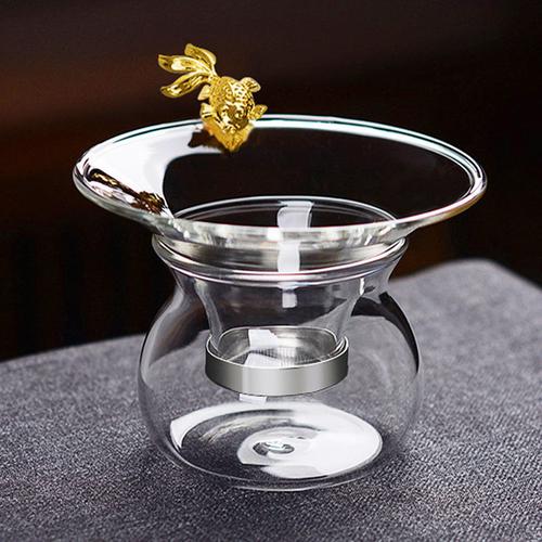 玻璃茶滤 茶漏 过滤网隔茶叶滤茶器功夫茶具公道杯配件透明过滤器
