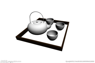 茶具模型设计图__室内模型_3D设计_设计图库